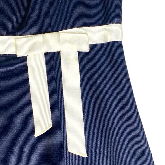 Ann Taylor A-Line Dress 0P Cotton Silk Minimalist Retro Glam Semi Formal Party - Picture 3 of 8